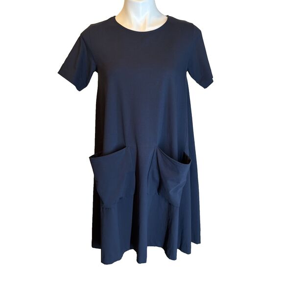 COS Oversized Shift Dress Architectural Pockets Minimalist Modern Capsule S - Picture 2 of 7